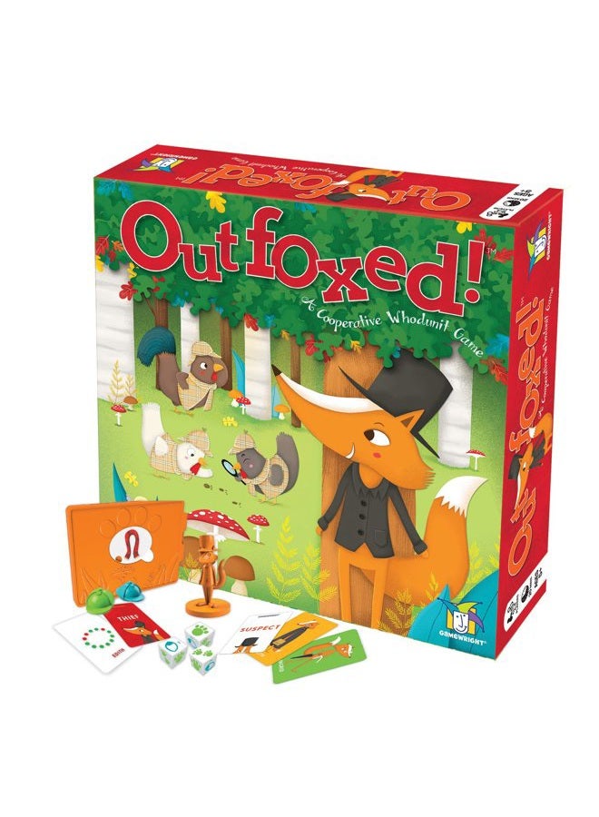 Gamewright OUTFOXED, A CLASSIC WHO DUNNIT GAME FOR PRESCHOOLERS, 4 players - Image 1